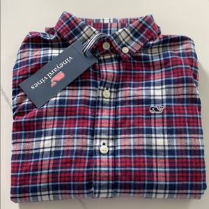 Vineyard Vines Flannel Whale Shirt Boys 5